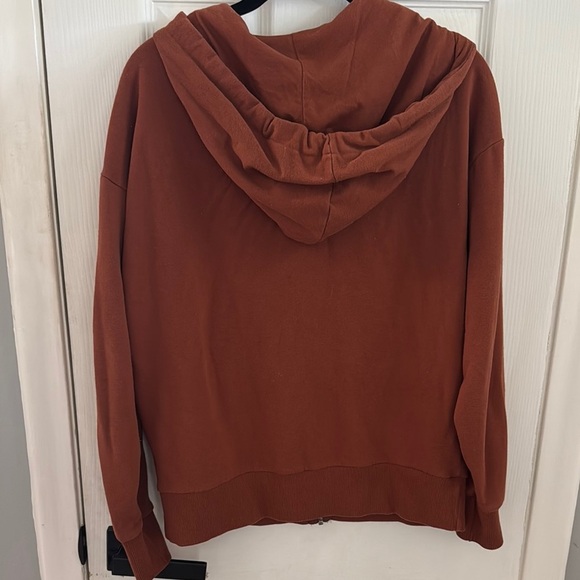 Time and Tru Terracotta Zip-Up Hoodie - Picture 4 of 4